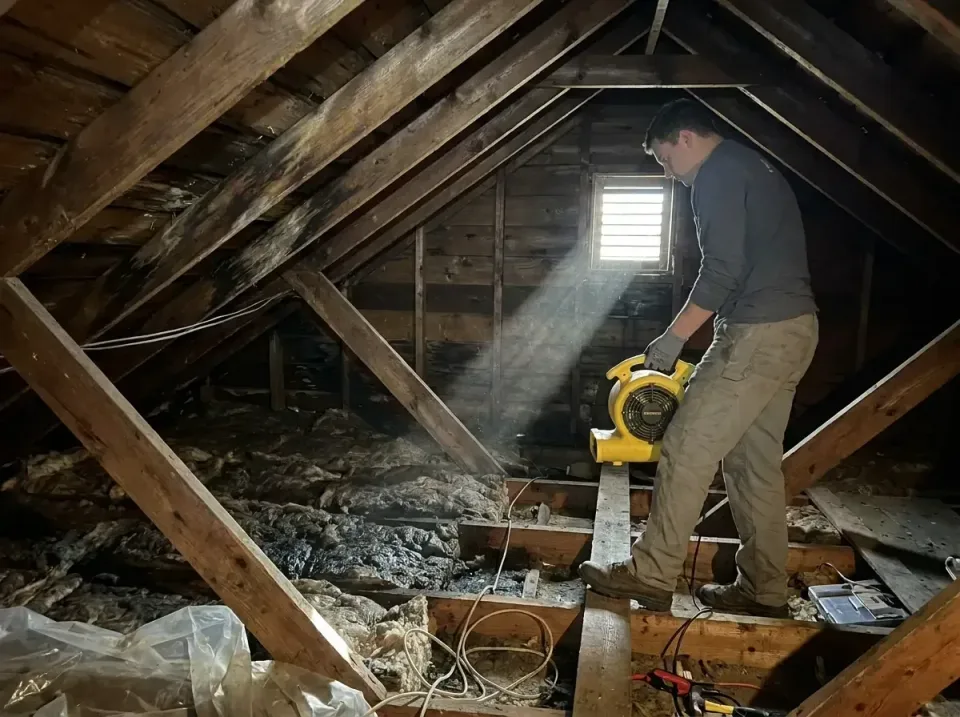 attic-water-damage-drying-proc-007 — frequently asked questions, Emergency Water Extraction & 24/7 Flood Response in Bloomer…